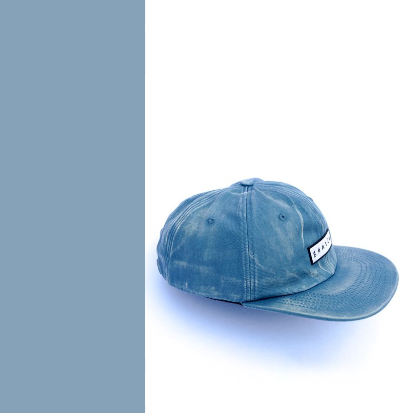 Skateboardcap faded blue